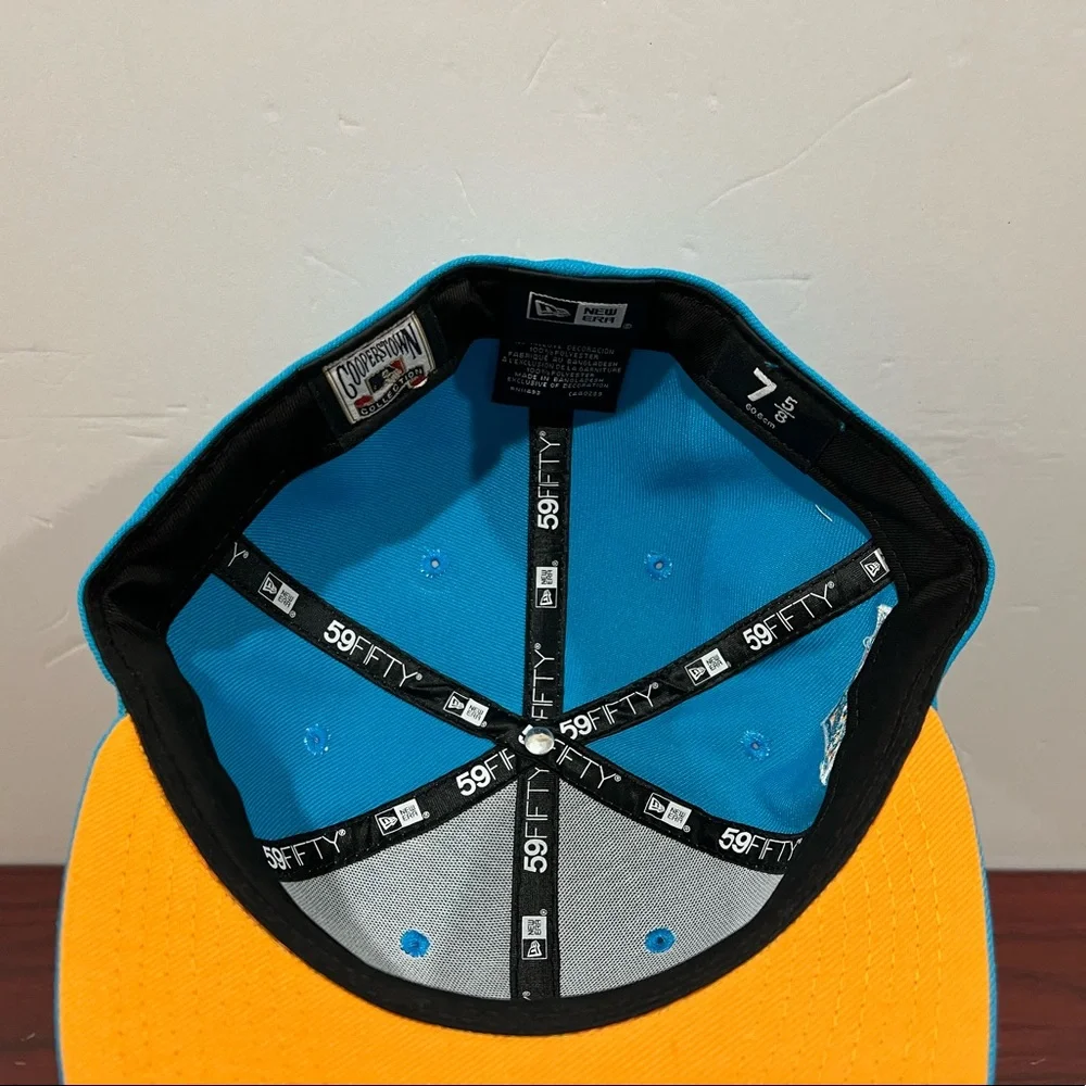 New Era, 59Fifty Fitted Hat, New York Yankees, Blue & Orange - Picture 6 of 10